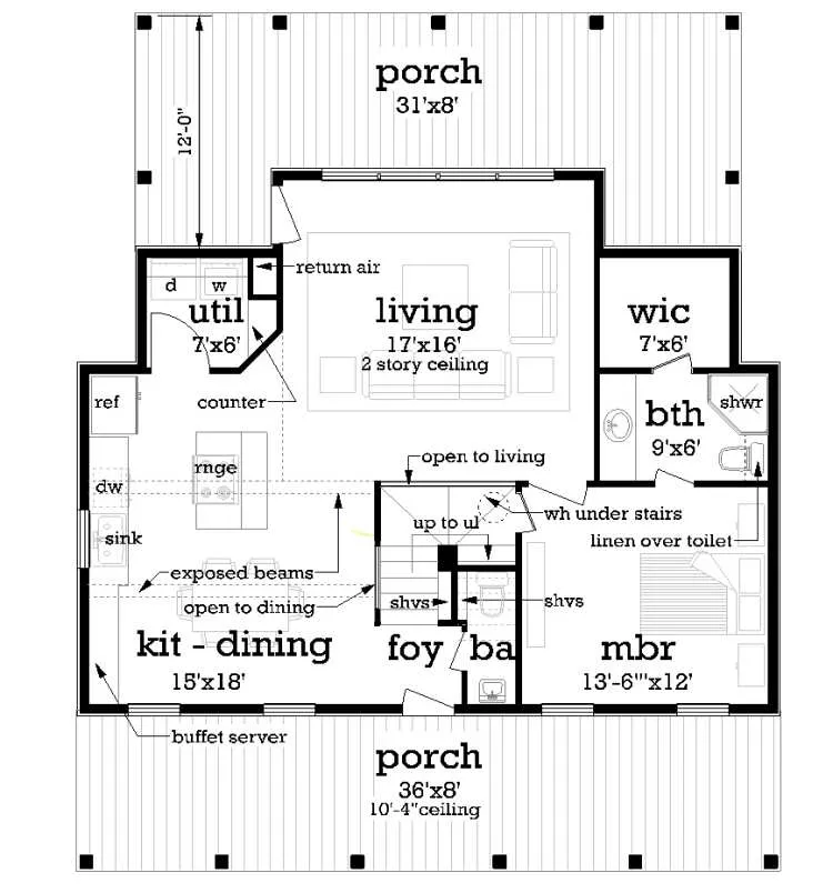 Main Level Floor Plan
